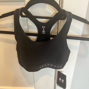 NWT Under Armour Black Compression Sports Bra - XS
